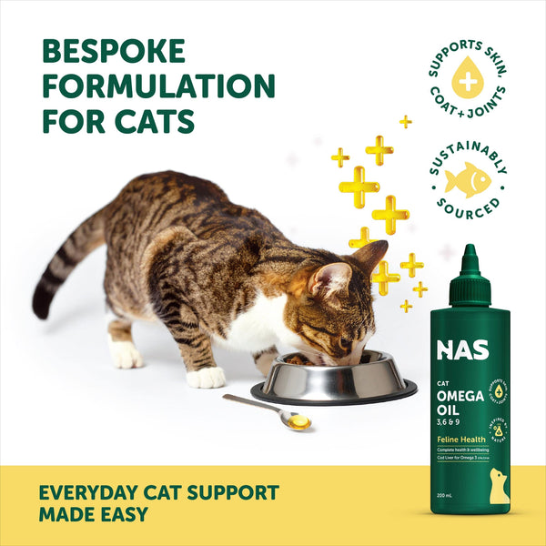 Natural Animal Solutions Cat Omega Oil 3, 6 & 9 - Give Paws