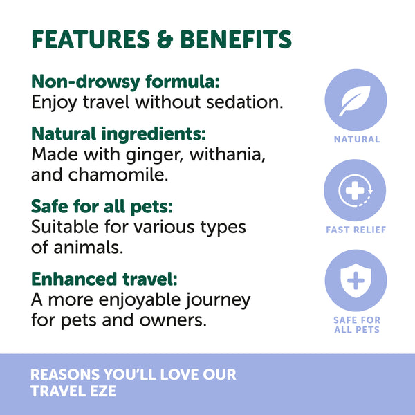 Natural Animal Solutions TravelEze - Give Paws