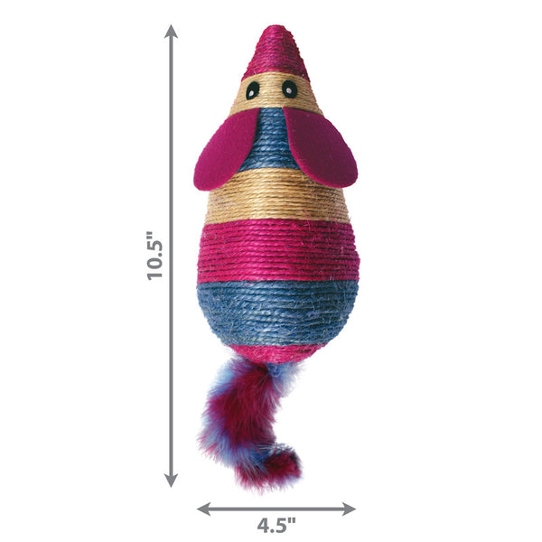 KONG Wrangler Scratch Mouse - Give Paws