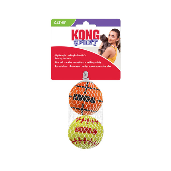 KONG Cat Sport Balls - 2 Pack - Give Paws