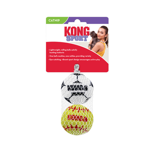 KONG Cat Sport Balls - 2 Pack - Give Paws