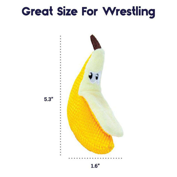 Outward Hound Dental Banana Cat Chew Toy - Give Paws