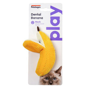 Outward Hound Dental Banana Cat Chew Toy - Give Paws
