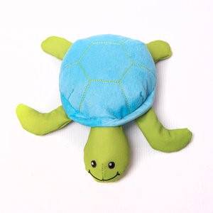 Sustainapaws Turtle 100% Recycled Plastic Double Layered Plush Dog Toy - Give Paws