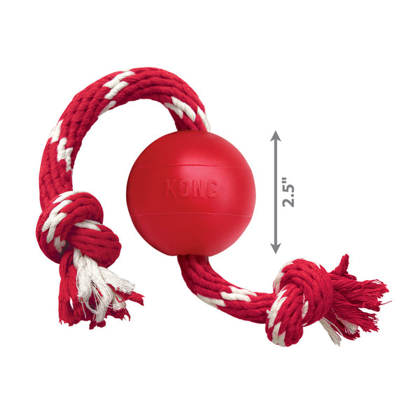 KONG Ball with Rope - Give Paws