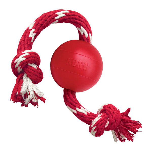KONG Ball with Rope - Give Paws