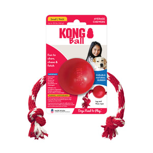 KONG Ball with Rope - Give Paws