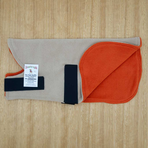 45cm Double Fleece Dog Coat - Straight Fit - Give Paws