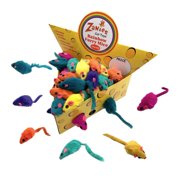 Zanies Furry Mice - Give Paws