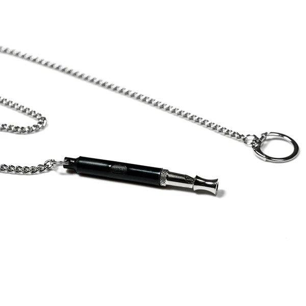 Herm Sprenger Soundless Training Whistle with Plastic Cover, Sleeve and Chain - Give Paws