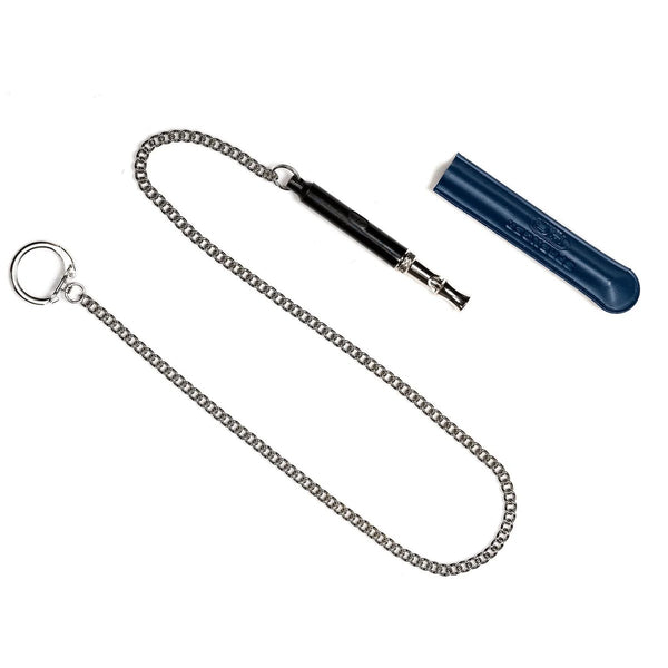 Herm Sprenger Soundless Training Whistle with Plastic Cover, Sleeve and Chain - Give Paws