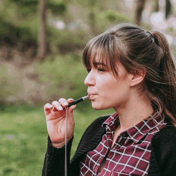 Herm Sprenger Soundless Training Whistle with Plastic Cover, Sleeve and Chain - Give Paws