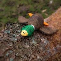 Sustainapaws Duck 100% Recycled Plastic Double Layered Plush Dog Toy - Give Paws