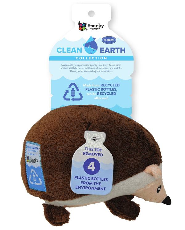 Clean Earth Plush Hedgehog - Give Paws