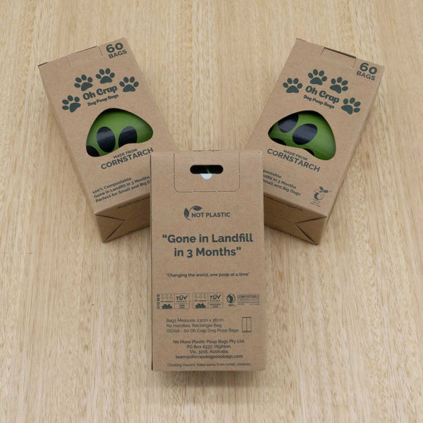 Oh Crap 100% Compostable Dog Poop Bags - Give Paws