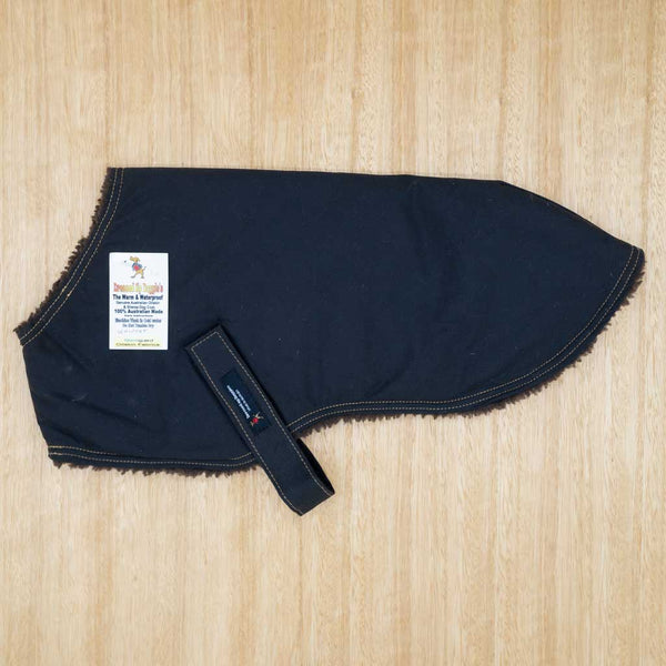 Oil Skin Coats - Whippet with Brown Sherpa - Give Paws