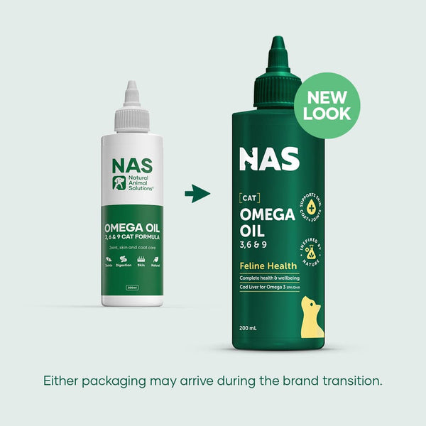 Natural Animal Solutions Cat Omega Oil 3, 6 & 9 - Give Paws