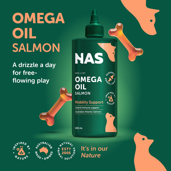 Natural Animal Solutions Omega Oil - Salmon - Give Paws