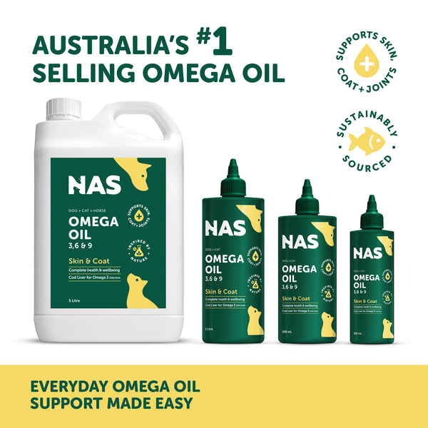 Natural Animal Solutions Omega Oil 3, 6 & 9 - Give Paws