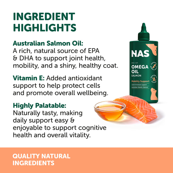 Natural Animal Solutions Omega Oil - Salmon - Give Paws