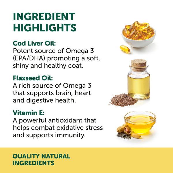 Natural Animal Solutions Omega Oil 3, 6 & 9 - Give Paws