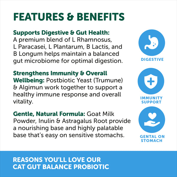 Natural Animal Solutions Gut Balance Probiotic - Feline - Give Paws