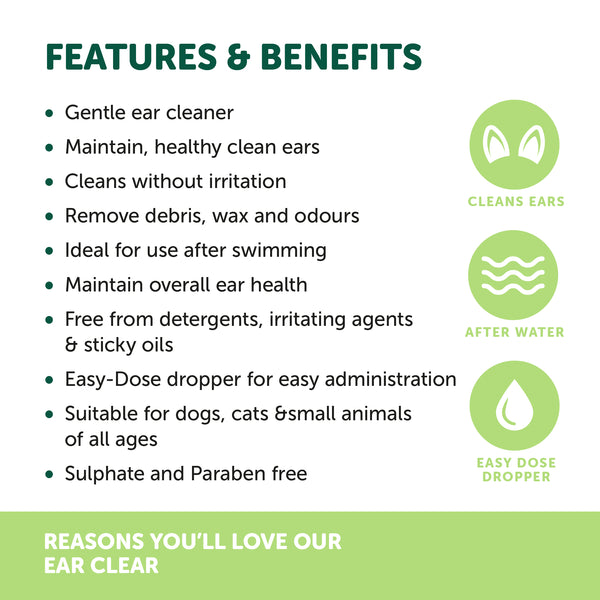 Natural Animal Solutions Ear Clear - Give Paws