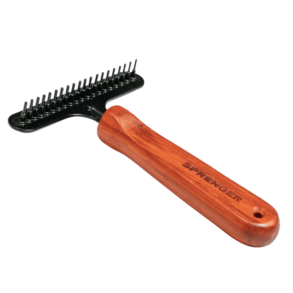 Herm Sprenger Dog Rake - Steel Coated, 1-Row