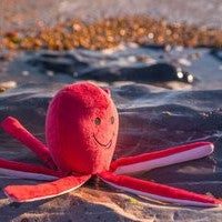 Sustainapaws Octopus 100% Recycled Plastic Double Layered Plush Dog Toy - Give Paws