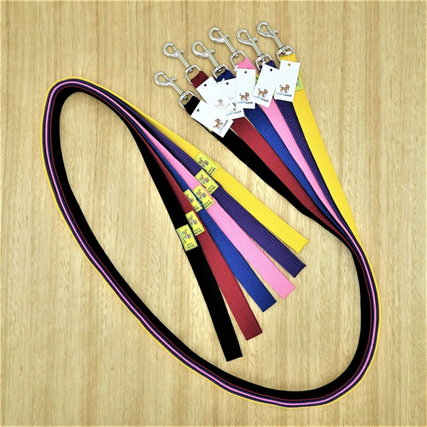 20mm x 1.8 metre Webbing Lead with Medium Clip - Give Paws
