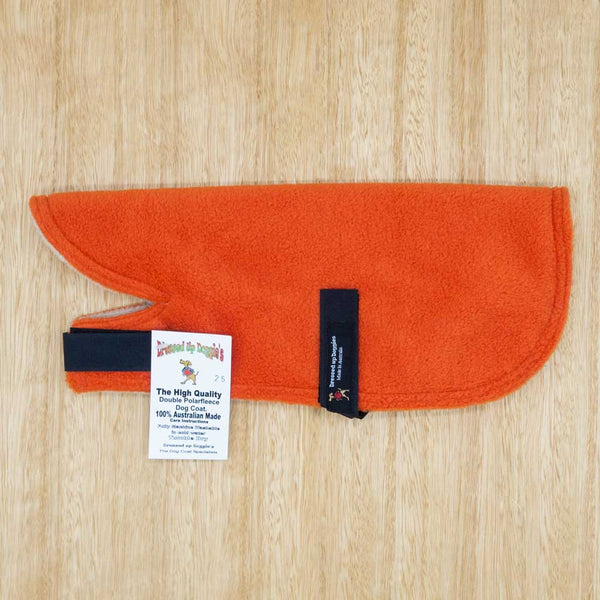 25cm Double Fleece Dog Coat - Straight Fit - Give Paws