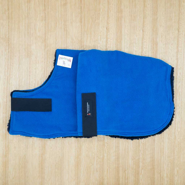 60cm Double Fleece Dog Coat - Give Paws