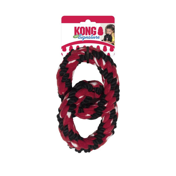 KONG Signature Rope Double Ring Tug - Give Paws