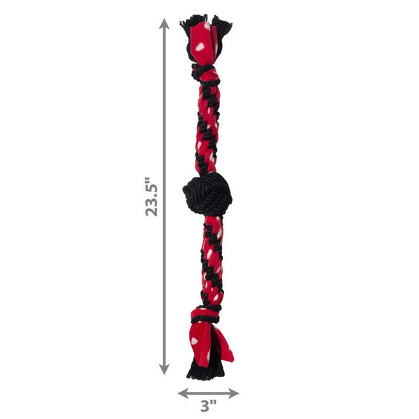 KONG Signature Rope Dual Knot with Ball - Give Paws