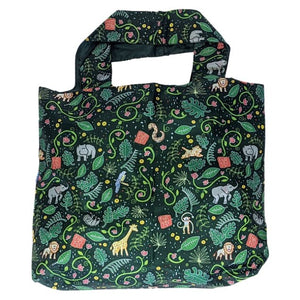 Large Tote Bag: Jungle Gems - Give Paws