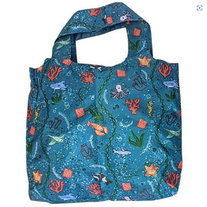 Large Tote Bag: Swimmers & Splashers - Give Paws