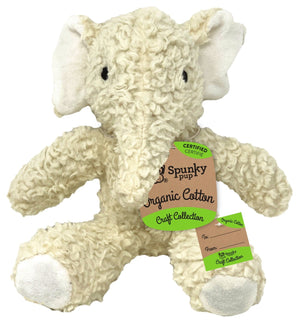 Organic Cotton Elephant – White - Give Paws